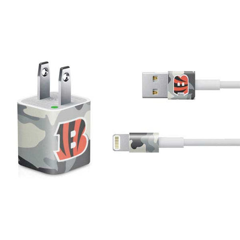 NFL Cincinnati Bengals Camo iPhone Charger (5W USB) Skin