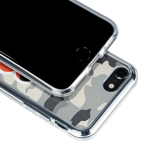 NFL Cincinnati Bengals Camo iPhone SE (2nd & 3rd Gen) Clear Case
