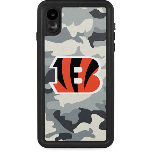 NFL Cincinnati Bengals Camo iPhone XR Waterproof Case