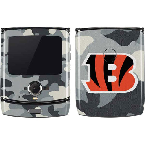NFL Cincinnati Bengals Camo Motorola RAZR Skin