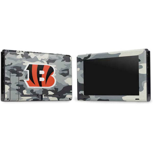 NFL Cincinnati Bengals Camo Nintendo Switch Bundle Skin
