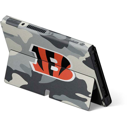 NFL Cincinnati Bengals Camo Nintendo Switch OLED (2021) Skin