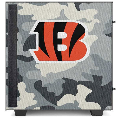 NFL Cincinnati Bengals Camo NZXT H510 Compact ATX Mid-Tower Case Skin