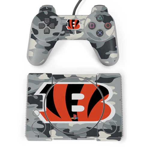 NFL Cincinnati Bengals Camo PlayStation Classic Bundle Skin