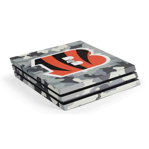 NFL Cincinnati Bengals Camo PS4 Pro Console Skin