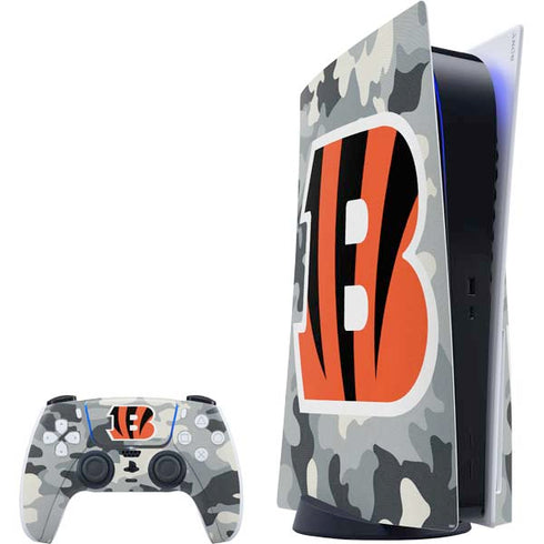 NFL Cincinnati Bengals Camo PS5 Bundle Skin