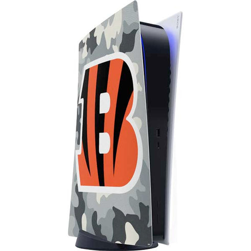NFL Cincinnati Bengals Camo PS5 Digital Edition Console Skin
