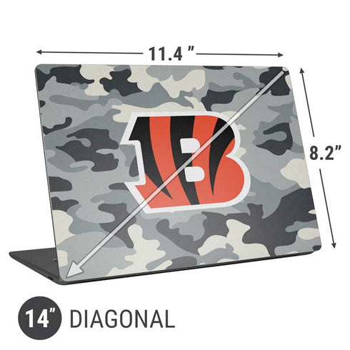 NFL Cincinnati Bengals Camo Universal Laptop 14in (11.4 x 8.2in) Skin