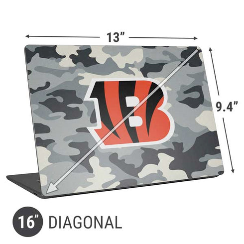 NFL Cincinnati Bengals Camo Universal Laptop 16in (13 x 9.4in) Skin