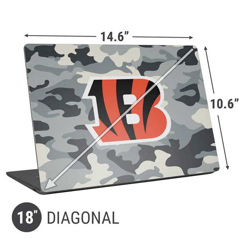 NFL Cincinnati Bengals Camo Universal Laptop 18in (14.6 x 10.6in) Skin