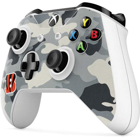 NFL Cincinnati Bengals Camo Xbox One S Controller Skin