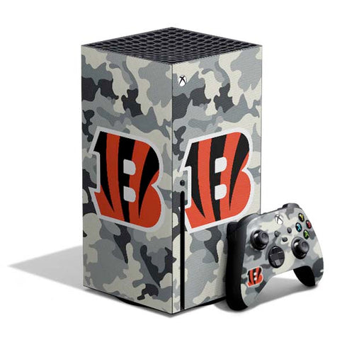 NFL Cincinnati Bengals Camo Xbox Series X Bundle Skin