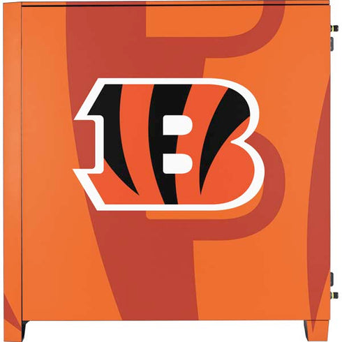 NFL Cincinnati Bengals Double Vision Corsair 4000D Tempered Glass Mid-Tower ATX Case Skin