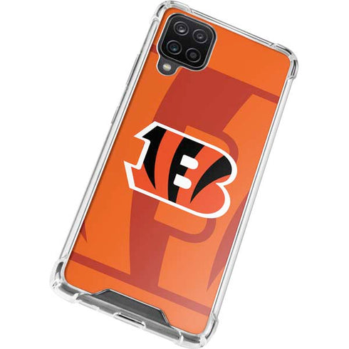 NFL Cincinnati Bengals Double Vision Galaxy A12 Clear Case