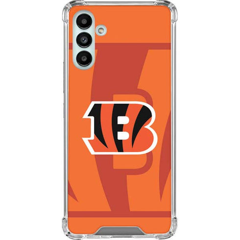 NFL Cincinnati Bengals Double Vision Galaxy A13 5G Clear Case