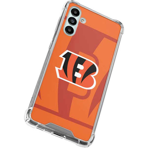 NFL Cincinnati Bengals Double Vision Galaxy A13 5G Clear Case