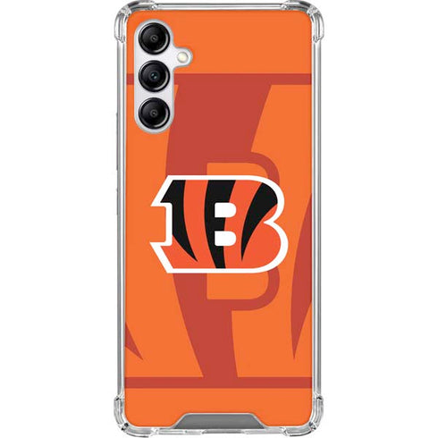 NFL Cincinnati Bengals Double Vision Galaxy A15 5G Clear Case