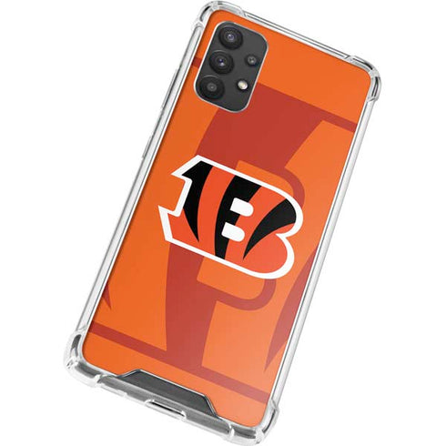 NFL Cincinnati Bengals Double Vision Galaxy A32 5G Clear Case