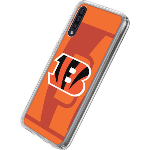 NFL Cincinnati Bengals Double Vision Galaxy A50 Clear Case