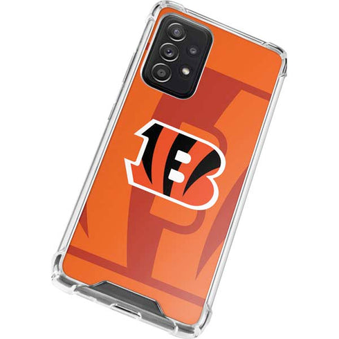 NFL Cincinnati Bengals Double Vision Galaxy A52 5G Clear Case