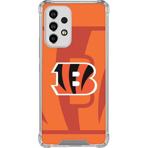 NFL Cincinnati Bengals Double Vision Galaxy A53 5G Clear Case