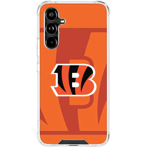 NFL Cincinnati Bengals Double Vision Galaxy A54 5G Clear Case