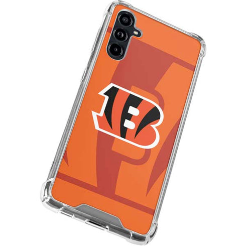 NFL Cincinnati Bengals Double Vision Galaxy A54 5G Clear Case