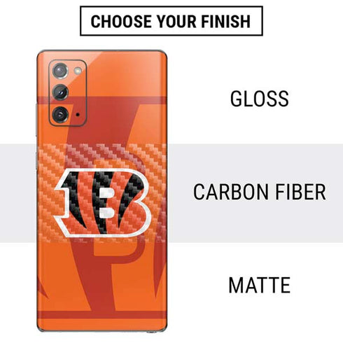 NFL Cincinnati Bengals Double Vision Galaxy Note20 5G Skin
