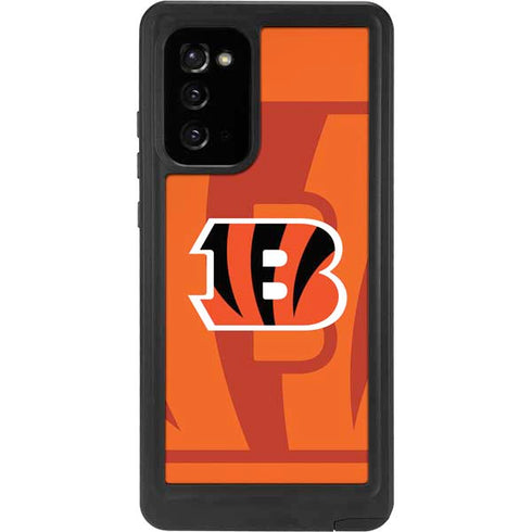 NFL Cincinnati Bengals Double Vision Galaxy Note20 5G Waterproof Case