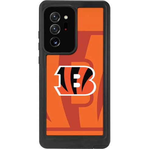 NFL Cincinnati Bengals Double Vision Galaxy Note20 Ultra 5G Waterproof Case