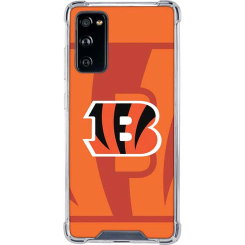 NFL Cincinnati Bengals Double Vision Galaxy S20 FE Clear Case