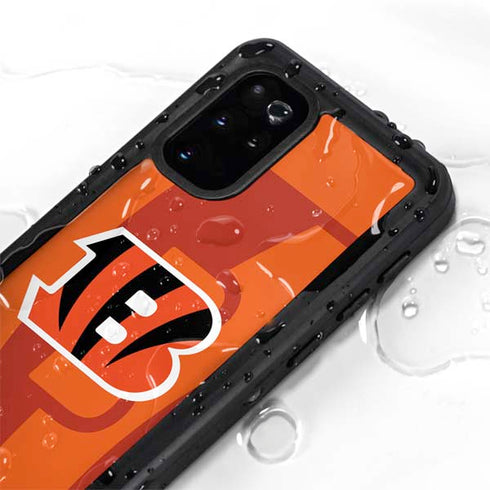 NFL Cincinnati Bengals Double Vision Galaxy S20 Plus Waterproof Case