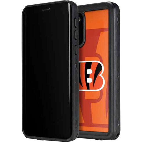 NFL Cincinnati Bengals Double Vision Galaxy S20 Waterproof Case