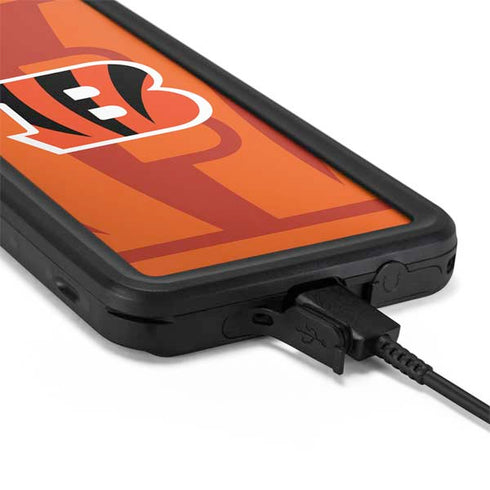 NFL Cincinnati Bengals Double Vision Galaxy S20 Waterproof Case