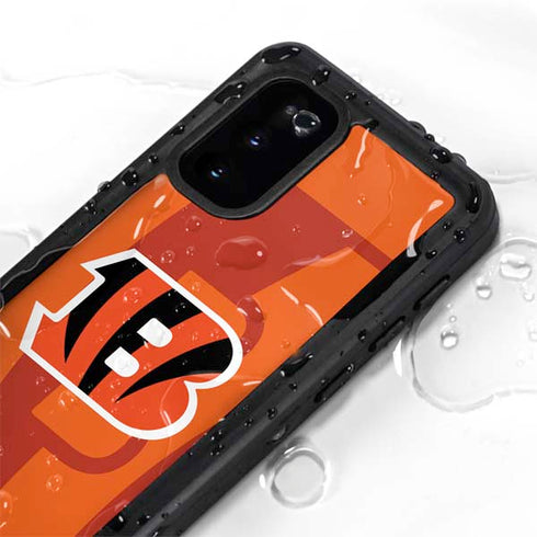 NFL Cincinnati Bengals Double Vision Galaxy S20 Waterproof Case