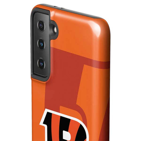 NFL Cincinnati Bengals Double Vision Galaxy S21 FE Pro Case