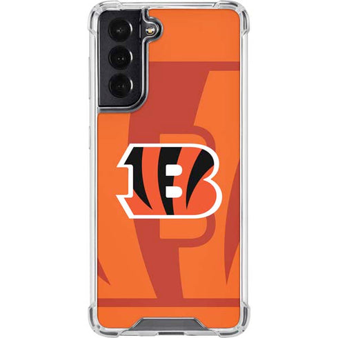 NFL Cincinnati Bengals Double Vision Galaxy S22 Clear Case