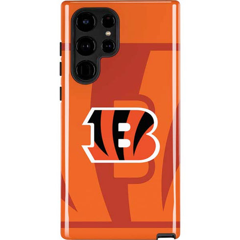 NFL Cincinnati Bengals Double Vision Galaxy S22 Ultra Pro Case