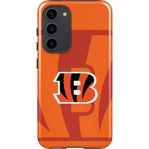 NFL Cincinnati Bengals Double Vision Galaxy S23 Plus Pro Case