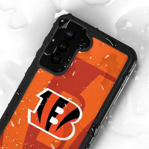 NFL Cincinnati Bengals Double Vision Galaxy S23 Waterproof Case