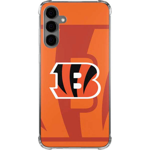 NFL Cincinnati Bengals Double Vision Galaxy S24 Plus Clear Case