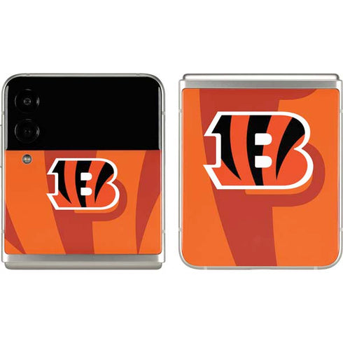 NFL Cincinnati Bengals Double Vision Galaxy Z Flip3 5G Skin