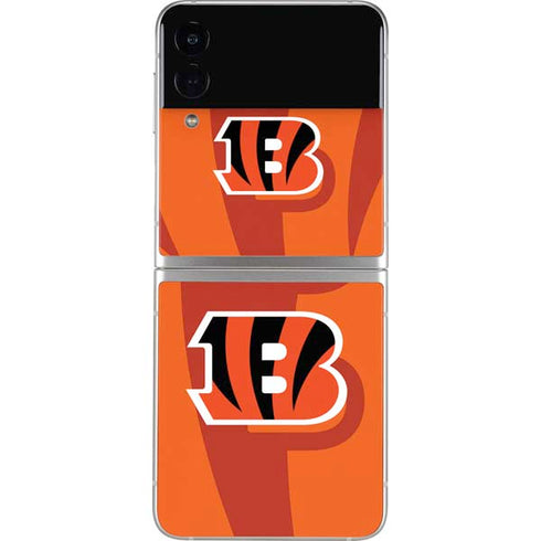 NFL Cincinnati Bengals Double Vision Galaxy Z Flip4 5G Skin