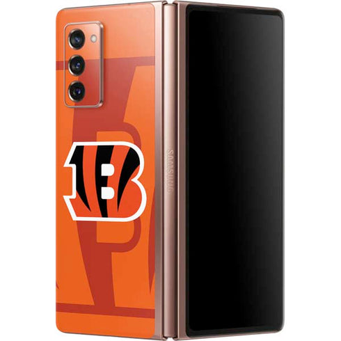 NFL Cincinnati Bengals Double Vision Galaxy Z Fold2 5G Skin