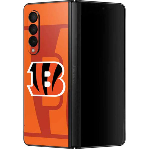 NFL Cincinnati Bengals Double Vision Galaxy Z Fold3 5G Skin