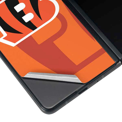 NFL Cincinnati Bengals Double Vision Galaxy Z Fold4 5G Skin