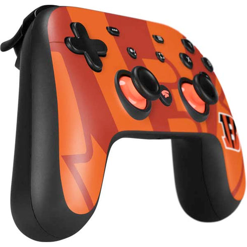 NFL Cincinnati Bengals Double Vision Google Stadia Controller Skin