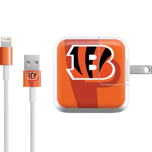 NFL Cincinnati Bengals Double Vision iPad Charger (10W USB) Skin