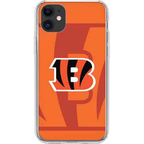NFL Cincinnati Bengals Double Vision iPhone 11 Clear Case