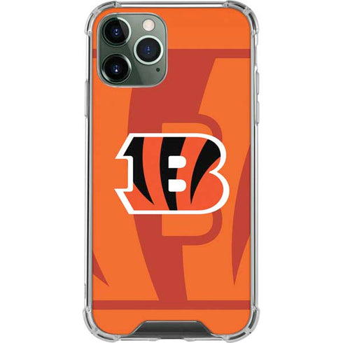 NFL Cincinnati Bengals Double Vision iPhone 11 Pro Max Clear Case
